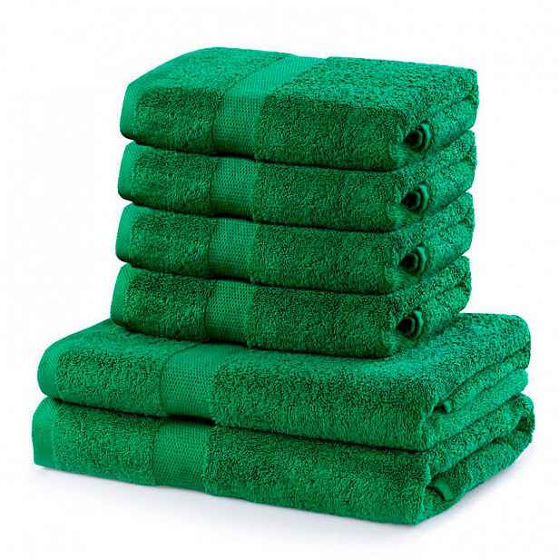 Sada froté ručníků a osušek MARINA zelená 6 ks