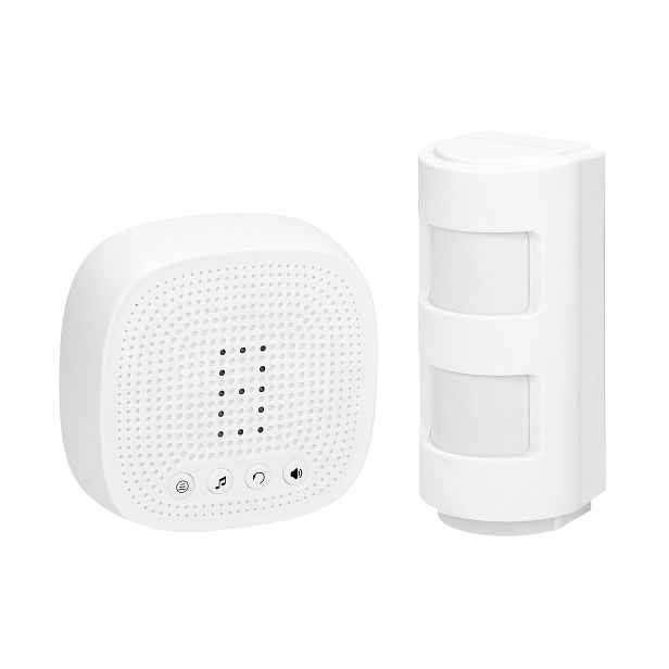 Snímač pohybu x 2 s bezpřevodovou signalizací IP44,120 m