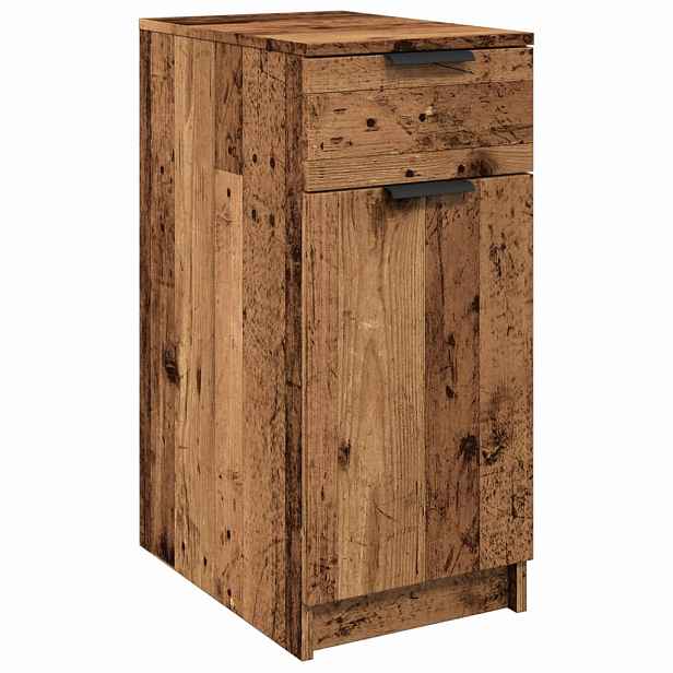 vidaXL Skříňka k psacímu stolu old wood 33x50x75 cm kompozitní dřevo