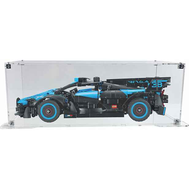 Vitrína s podstavcem Drewlandia pro sadu Lego 42162 Technic Bugatti Bolide