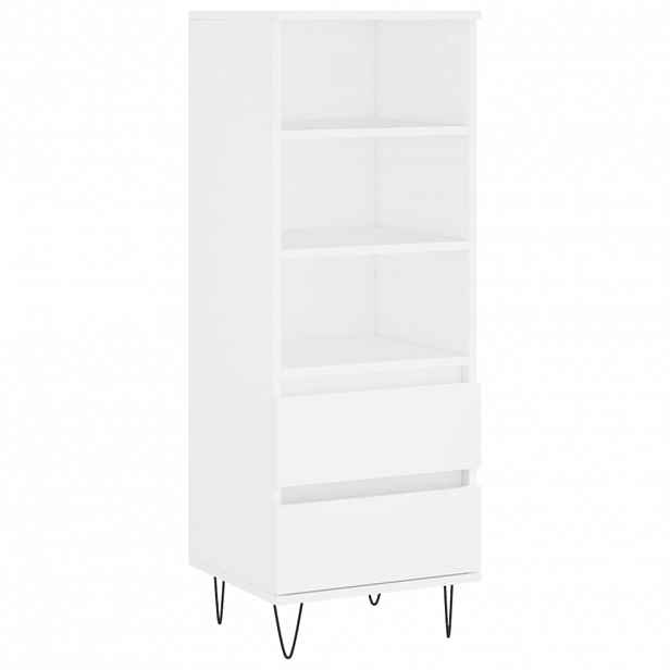 vidaXL Skříň highboard bílá 40 x 36 x 110 cm kompozitní dřevo