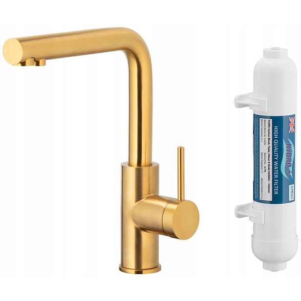 Kfa Kuchyňská Baterie Duero Pure Basic, Zlatá Filtr Hyfro+