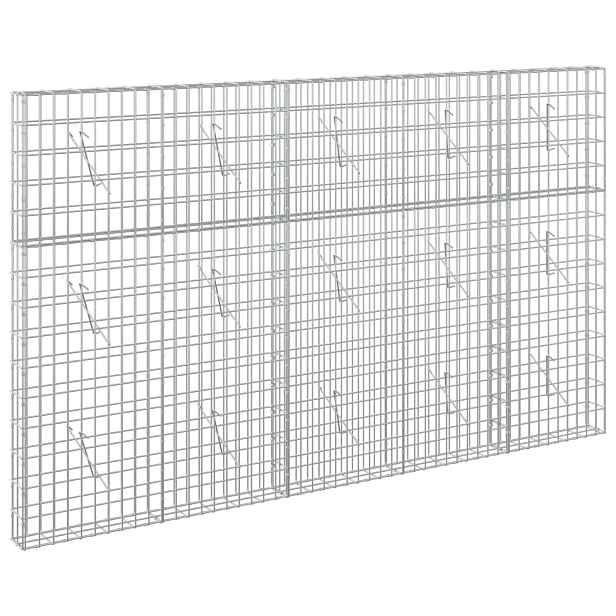 vidaXL Gabion s drátem 5 mm a síťkou 5x10 cm 250x10x150 cm