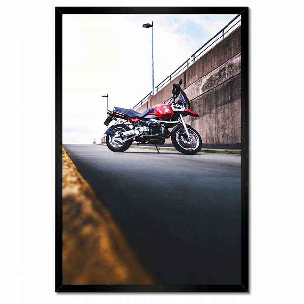 Plakáty v rámu 40x60 Červený motocykl Bmw
