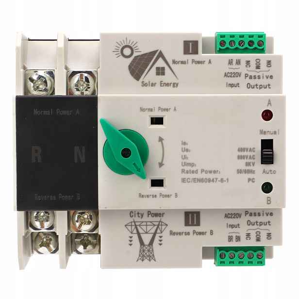 CHLT-125 Automatický Přepínač Zdroje 2P AC220V 100A