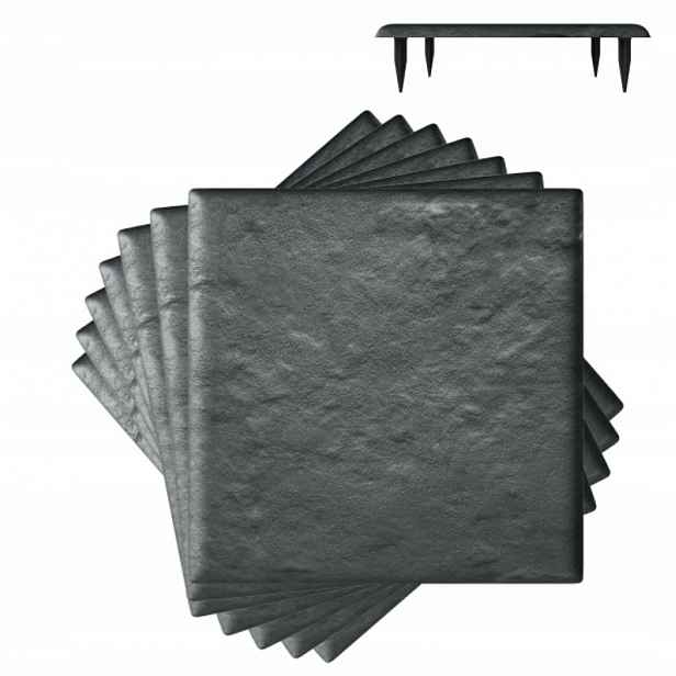 Costway Sada 8 dlažebních desek pro zahradu z polypropylenu 39,5 x 39,5 cm