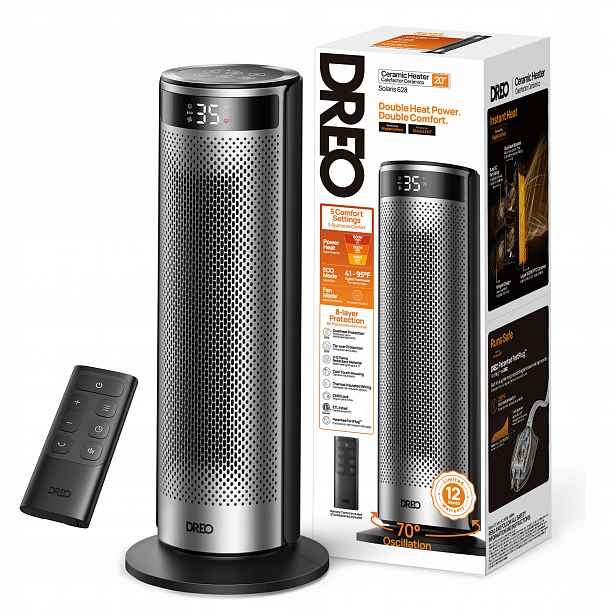 Dreo Termoventilátor 2000 W Regulace teploty Energeticky úsporný