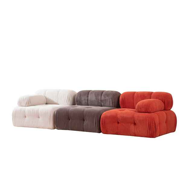 Hanah Home Modulová pohovka Doblo I 315 cm bílá/šedá/červená