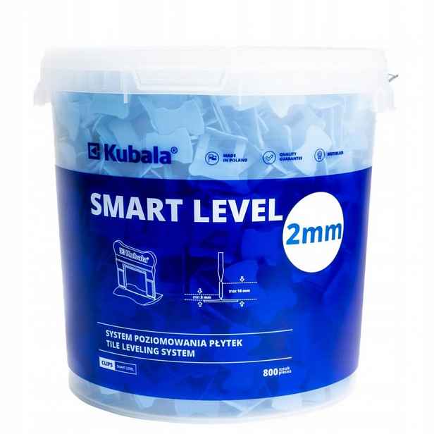 Klipsy Pro Vyrovnávání Dlaždic 2.0 MM 800 Ks+kbelík 20 L.