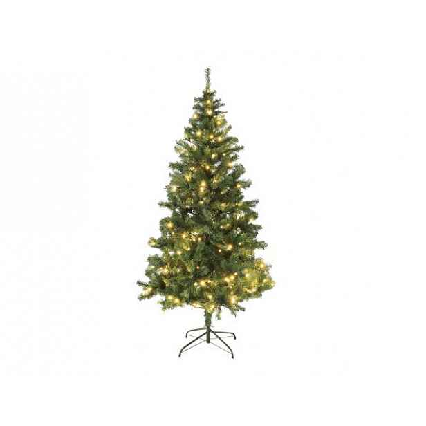 Vánoční stromek smrk zelený se světýlky, 180 cm, 3D