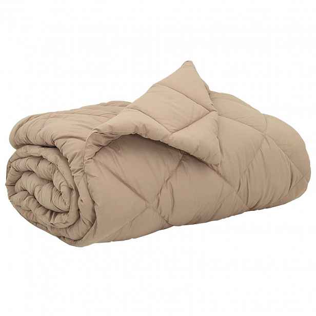 vidaXL Celoroční přikrývka 200 x 240 cm 300 gsm Taupe