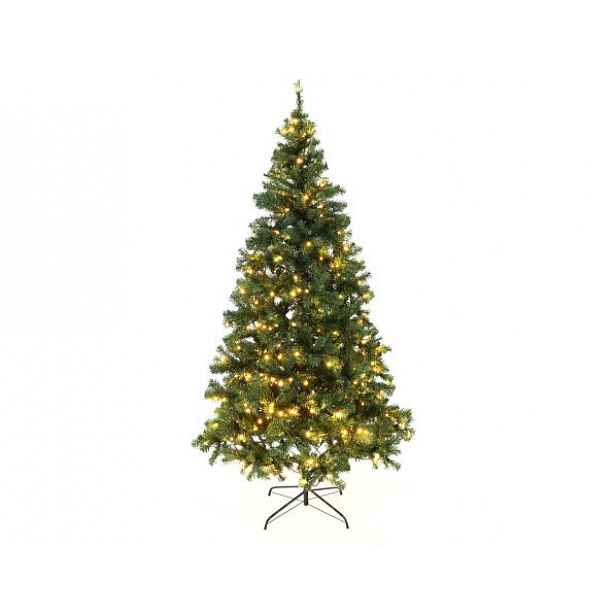 Vánoční stromek se světýlky, zelená, 220 cm, LED450, CHRISTMAS TYP 5