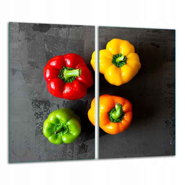7v1 Skleněná Krájecí Deska 2x 30x52 Paprika