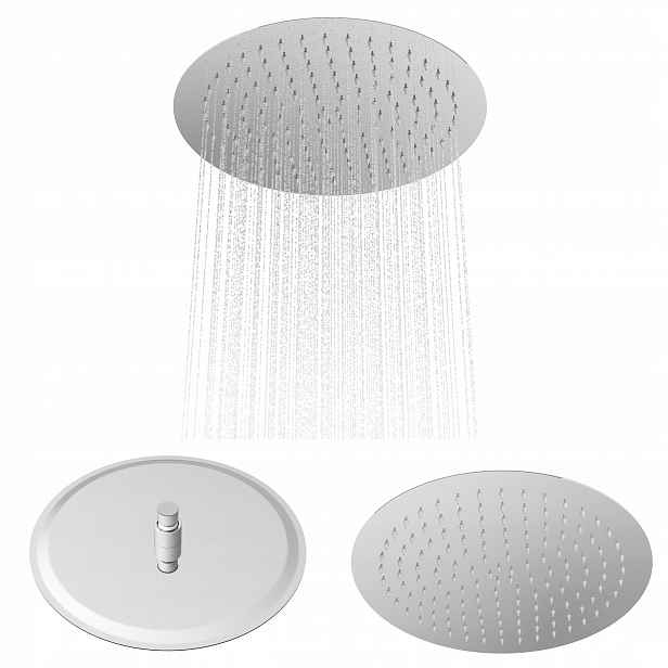 Dešťová sprcha kulatá, chrom, pro kabiny Slim, 30 cm