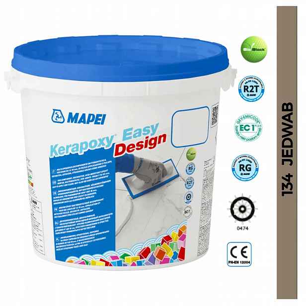 Mapei Epoxidová spárovací hmota Kerapoxy Easy Design 3 kg Kyselinovzdorná 134 Hedvábná