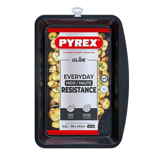 PLECH NA PEČENÍ PYREX 38X24CM, HLUBOKÝ