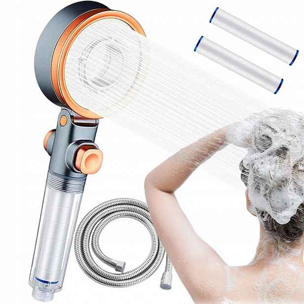 Turbo Sprcha S Tlačítkem Stop – Regulace Tlaku Vody 1.5 M Hadice