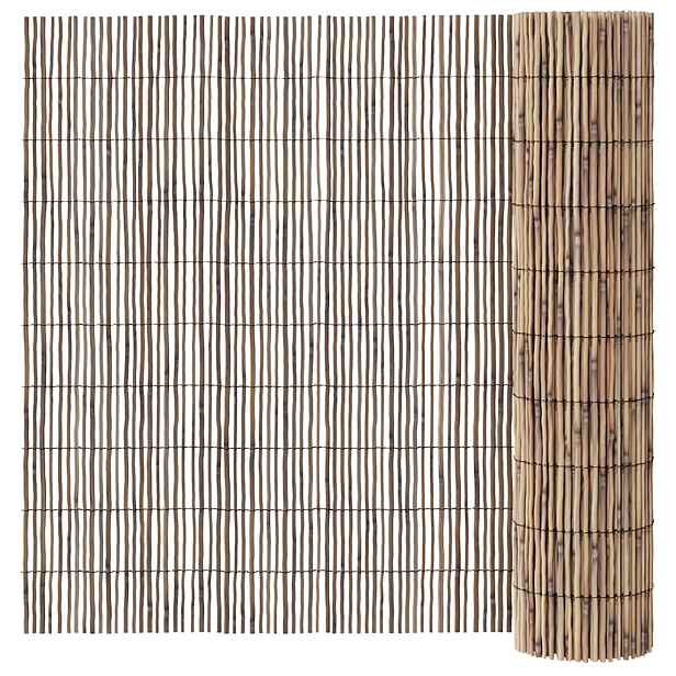 vidaXL Zahradní plot 400 x 90 cm Rákos Přírodní