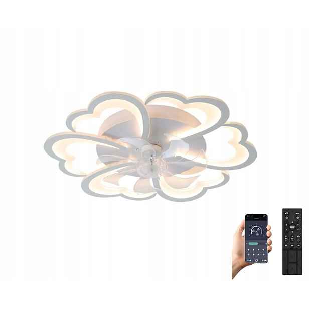 Stropní Led Lampa S Ventilátorem A Větrákem, Dálkové Ovládání, Stmívatelná, Lustr