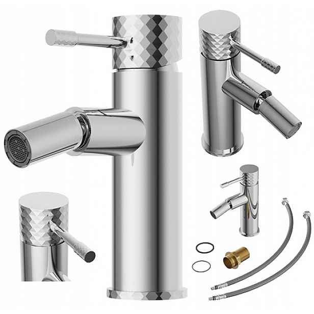 Bidetová baterie Glami stojánková, páková, baterie, pohyblivý bidet, chrom