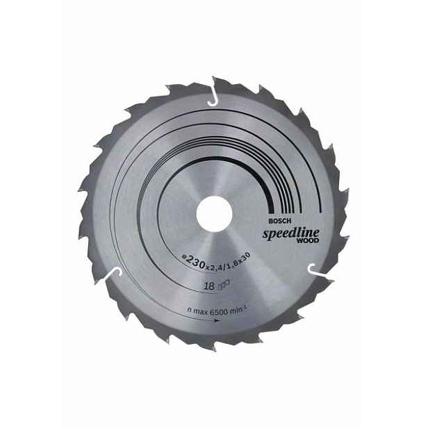 Kotouč pilový Bosch Speedline Wood 230×30×2,6 mm 18 z.