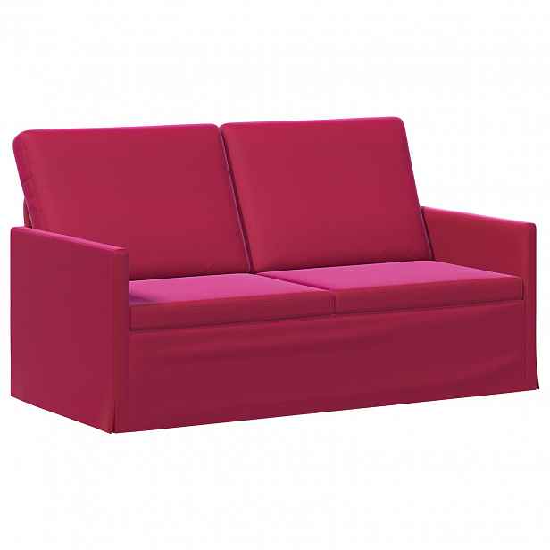 vidaXL Pohovka pro 2 osoby Víno Červené 150 x 81 x 82 cm Samet