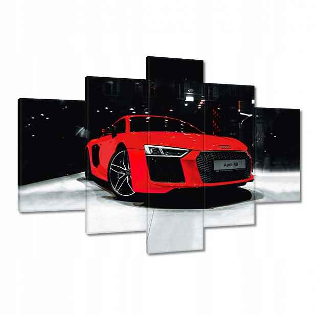 Obrazy 120x80 Červené Audi Audica R8
