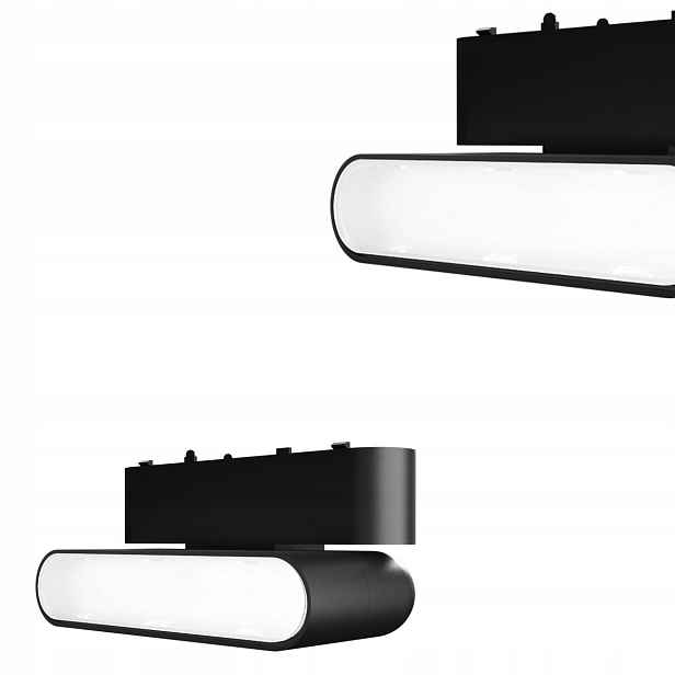 Černá lampa Fizz 6W Led Cct pro lišty Magnetic Slim Light Prestige
