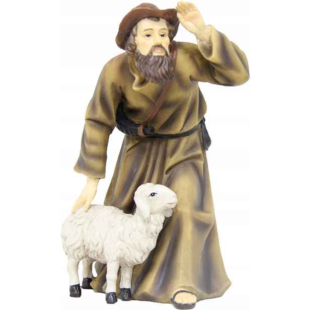 Figurka „Klečící ovčák s ovcí“ – 16,5 cm výška/pro figurky o výšce 19,0 cm