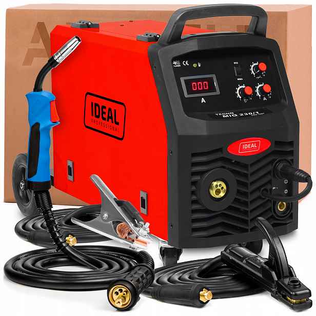 Svářečka Ideal Tecno Mig 230/1 Pro 230V 230A Mma Flux Pro Ocel A Hliník