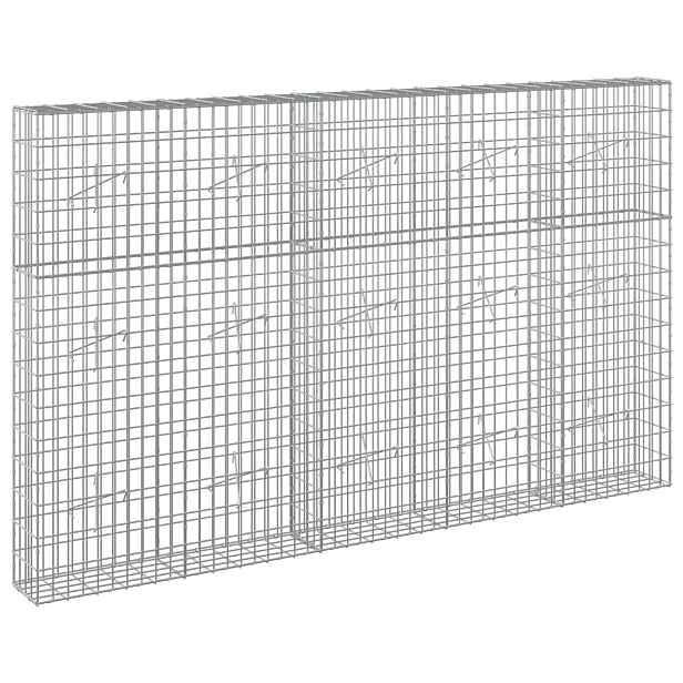 vidaXL Gabion s drátem 5 mm a síťkou 5x10 cm 250x20x150 cm