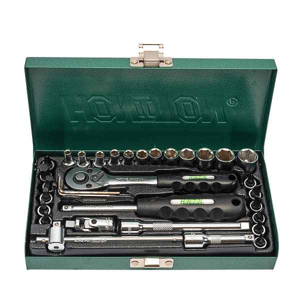 HONITON Sada hlavic 1/4” 33 dílů