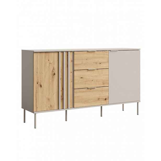 Komoda se skříňkami a zásuvkami Rimini 03 2D3SZ, Kašmír + Dub artisan