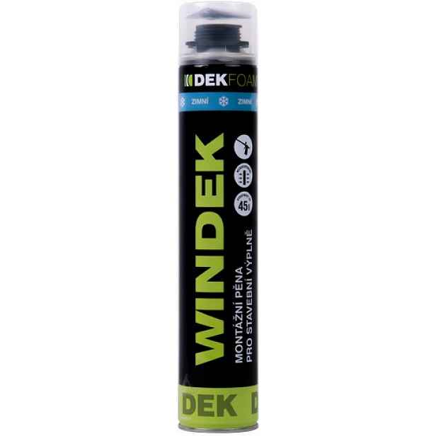 Pěna montážní DEKFOAM WINDEK zimní pistolová 750 ml
