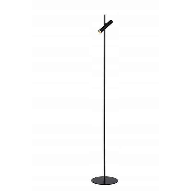 Stojací Led stojací lampa černá minimalistická 140 cm 3000K Lucide