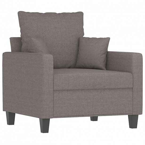 vidaXL Křeslo taupe 60 cm textil