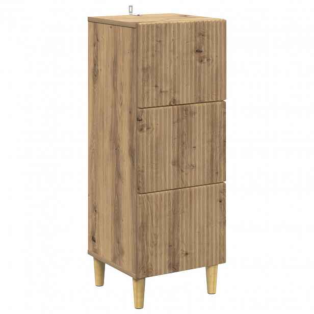 vidaXL Skříň se zásuvkami 33 x 34,5 x 90 cm Kompozitní dřevo