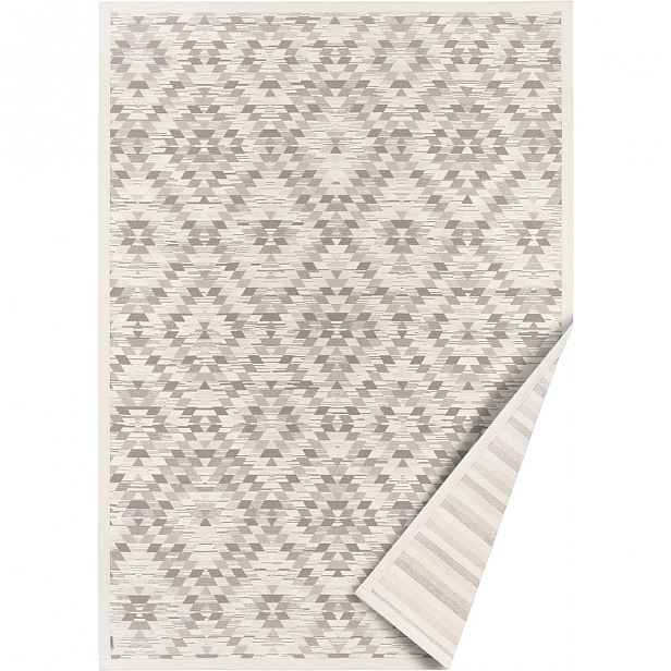 Bílo-šedý oboustranný koberec Narma Vergi, 100 x 160 cm