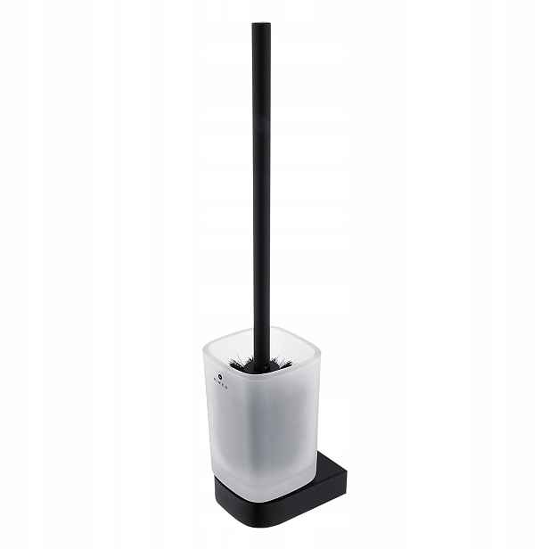 Nimco Nikau Černá Wc štětka, sklo, kov, patentovaný design Nkc 30094CN-90_