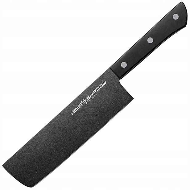 Nůž kuchyňský na sekání Samura Shadow Nakiri 17 cm Black