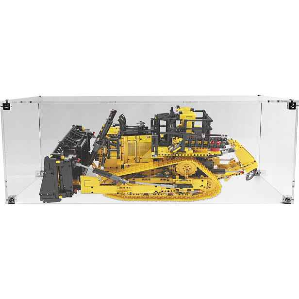 Vitrína Drewlandia pro stavebnici Lego 42131 Technic buldozer Cat D11