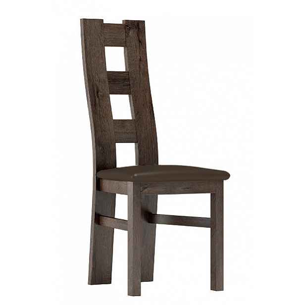 Čalouněná židle TADEÁŠ, jasan tmavý/Victoria 36