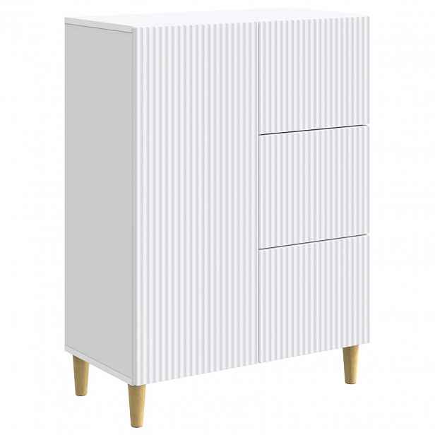 vidaXL Servírovací skříň Bílá 66 x 34,5 x 90 cm Kompozitní dřevo