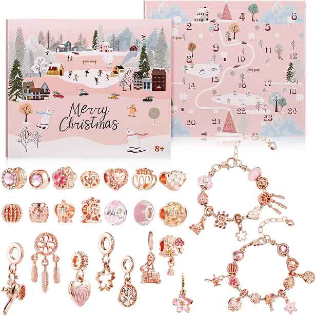 Adventní kalendář Šperky Náramky Korálky Charms Diy Dárek