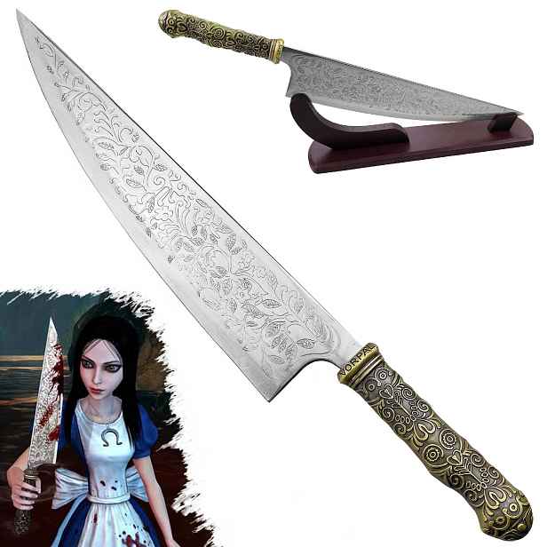 Celokovový nůž "vorpal Blade" Alice Madness Returns