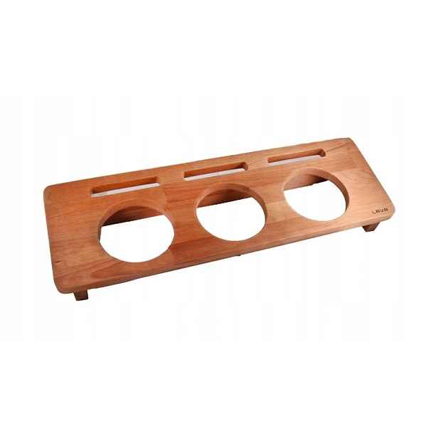 Lava Metal Dřevěný stojan na 3x hrnec průměr 10 cm