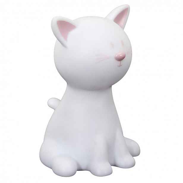 LED dětské noční světlo CATTY 19cm, bílá
