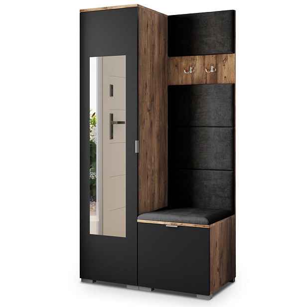 MASSENO MODERNÍ PŘEDSÍŇOVÁ SKŘÍŇ VIRA, 95/181/51 cm, dekor dub