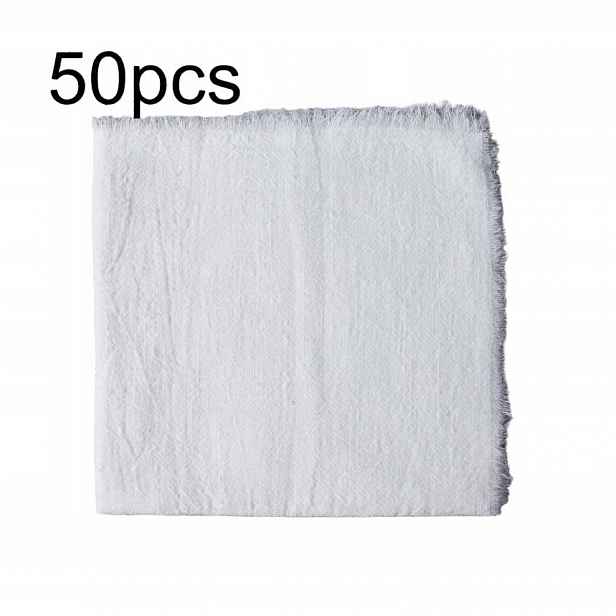 Shein Bílé Látkové Ubrousky 50 Ks. S07__32X32