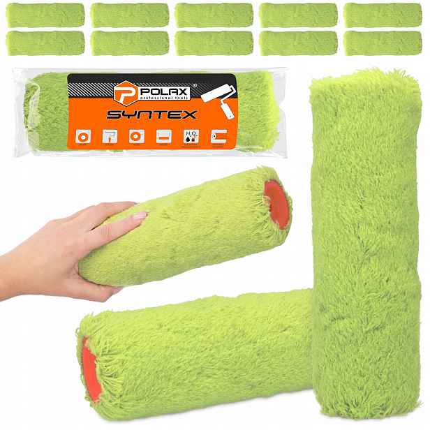 10 x Malířský váleček 25 cm Vložka Univerzální Stěnový Nábytek Barvy Emulze La Sh-p
